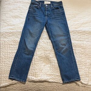 MOTHER Women's Blue Ankle Jeans